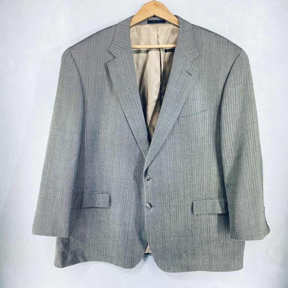 Lauren Ralph Lauren Blazer Mens 52R Wool Herringbone Sport Coat Jacket Wedding